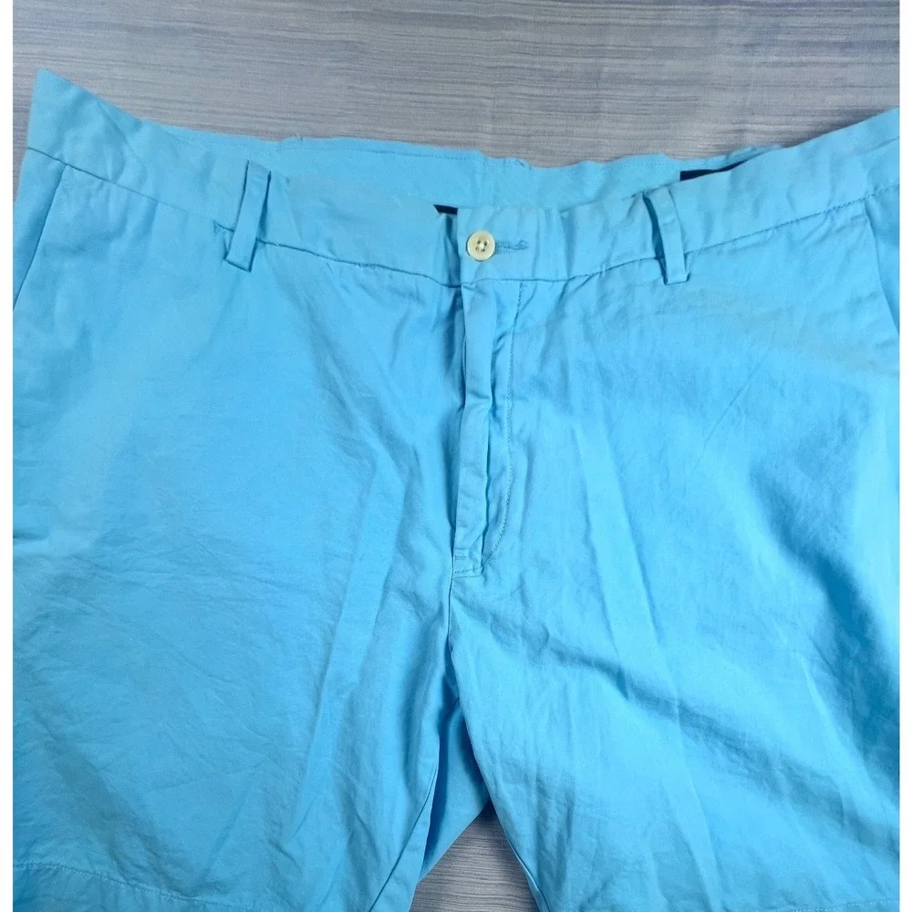 Polo Ralph Lauren Mens Classic Fit Chino Shorts 40 SkyBlue Cotton Twill 9 Inseam
